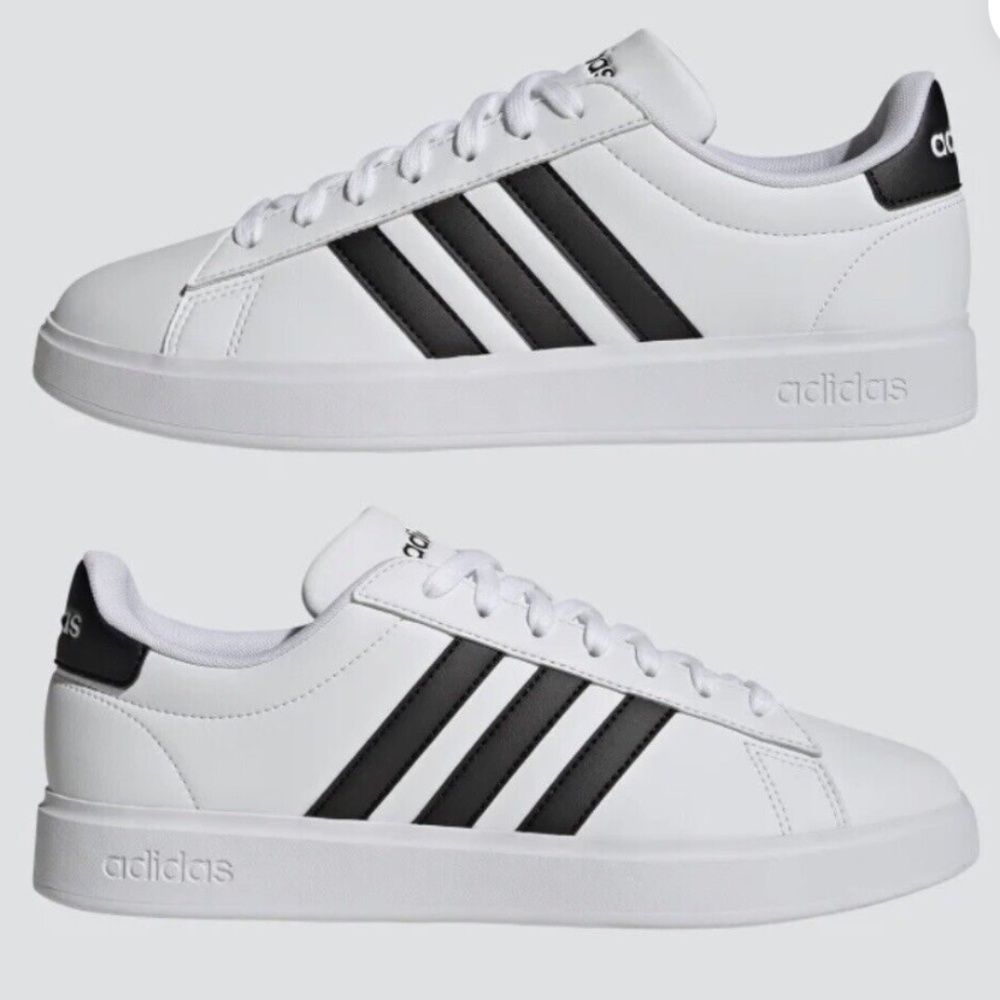 NWB- ADIDAS GRAND COURT 2.0 /WHITE/BLACK WOMEN'S SHOES SIZE 6.5